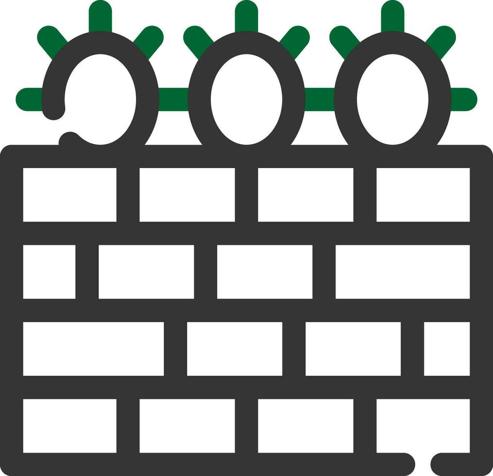 Barbed Wire Creative Icon Design vector