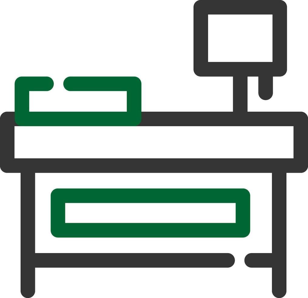 Bedside Table Creative Icon Design vector