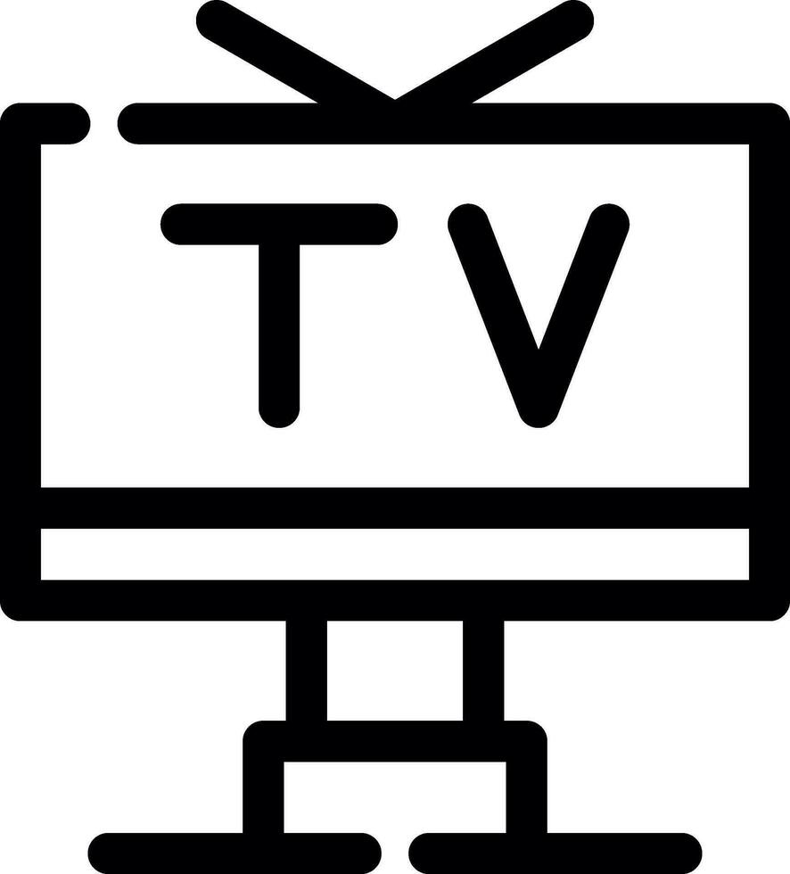 diseño de icono creativo de tv vector