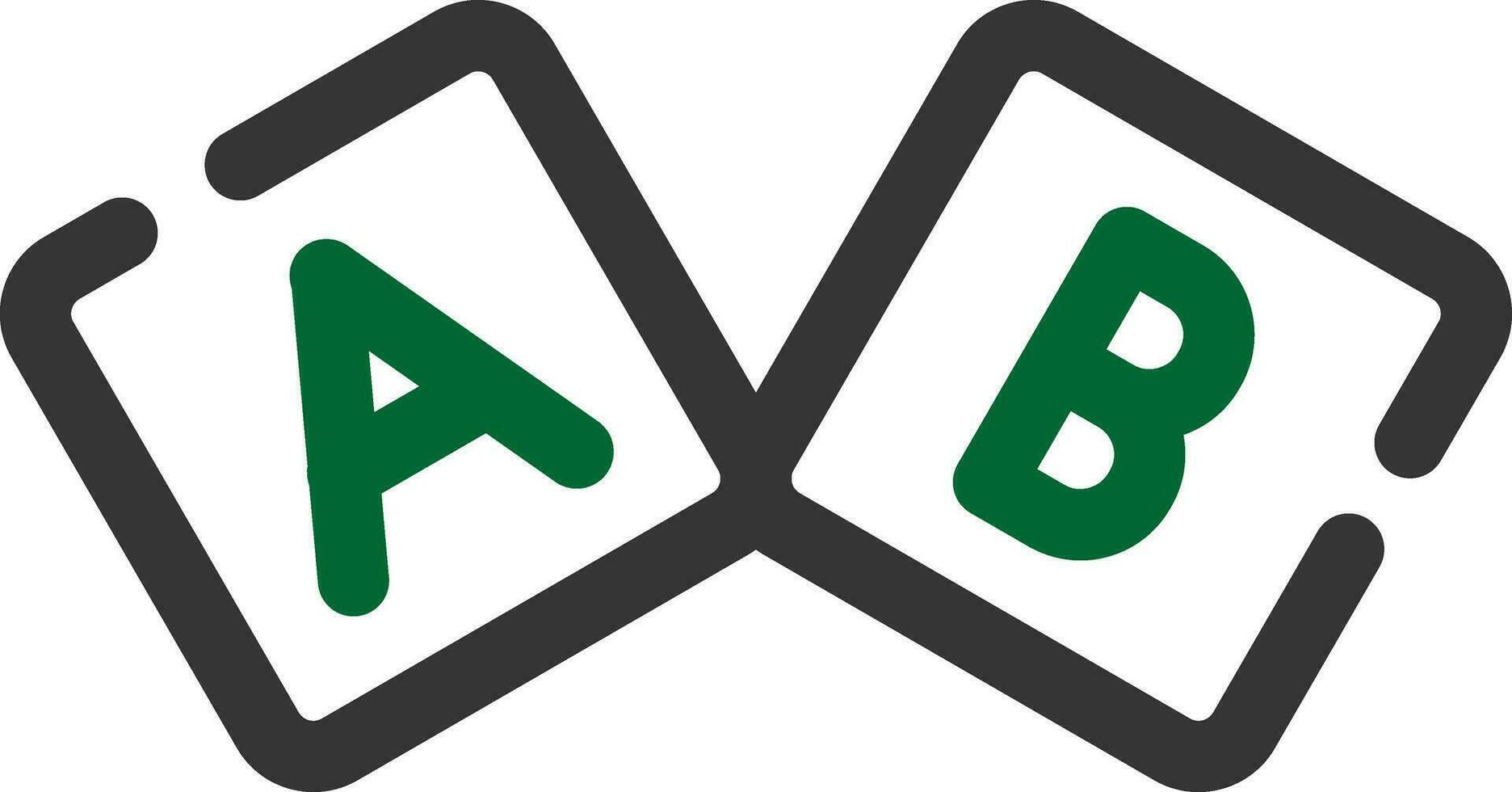 diseño de icono creativo de bloque abc vector