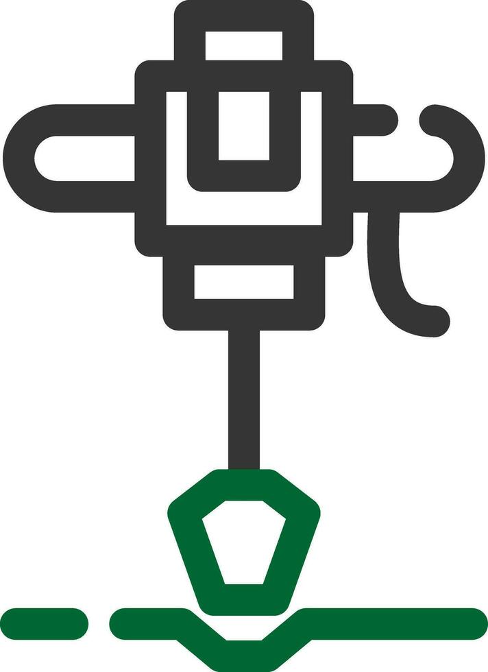 Road Drill Creative Icon Design vector
