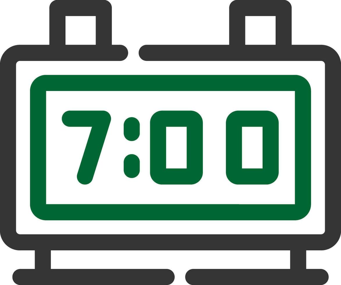 Digital Clock Creative Icon Design vector