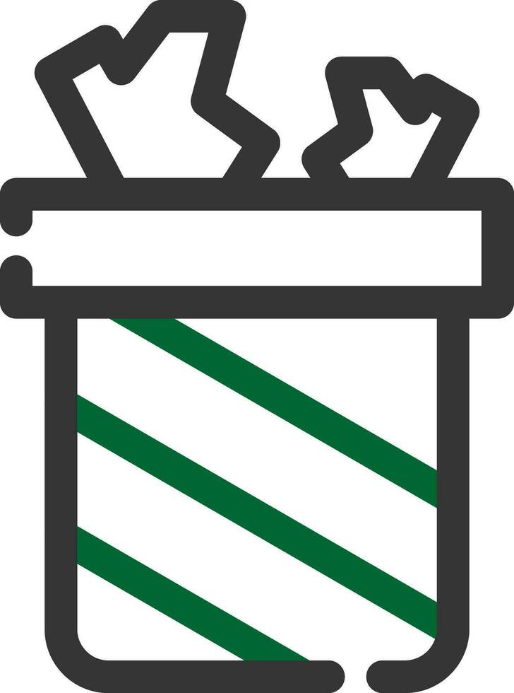 Trash Bin Creative Icon Design vector