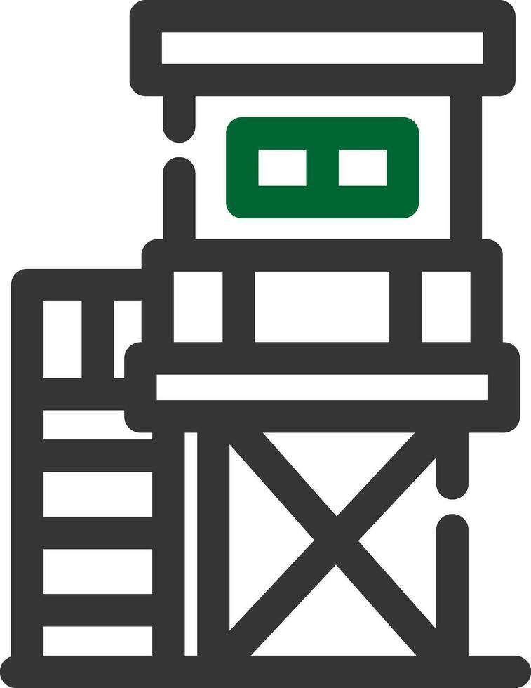 diseño de icono creativo de torre de vigilancia vector