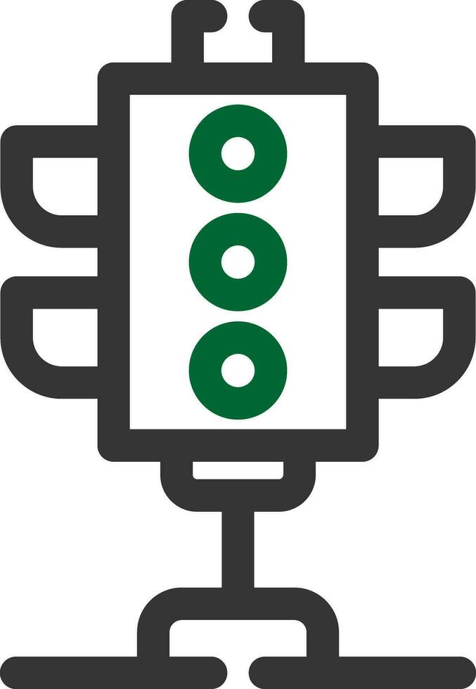 Traffic Lights Creative Icon Design vector
