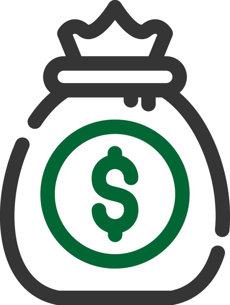 Money Bag Creative Icon Design vector