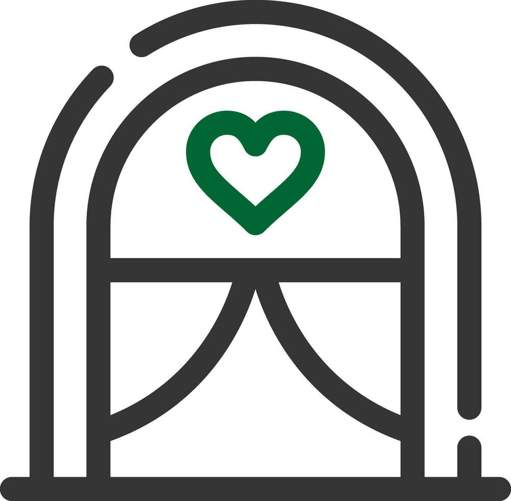 diseño de icono creativo de arco de boda vector