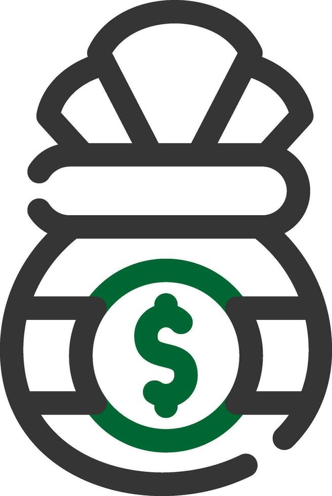 Money Bag Creative Icon Design vector