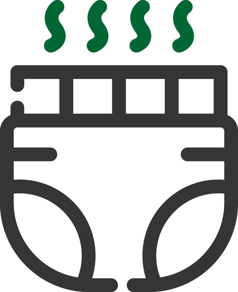 Baby Diaper Creative Icon Design vector
