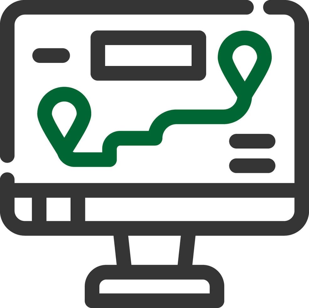 Map Creative Icon Design vector