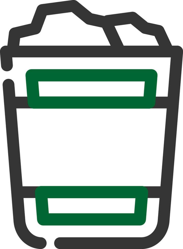 Paper Bin Creative Icon Design vector