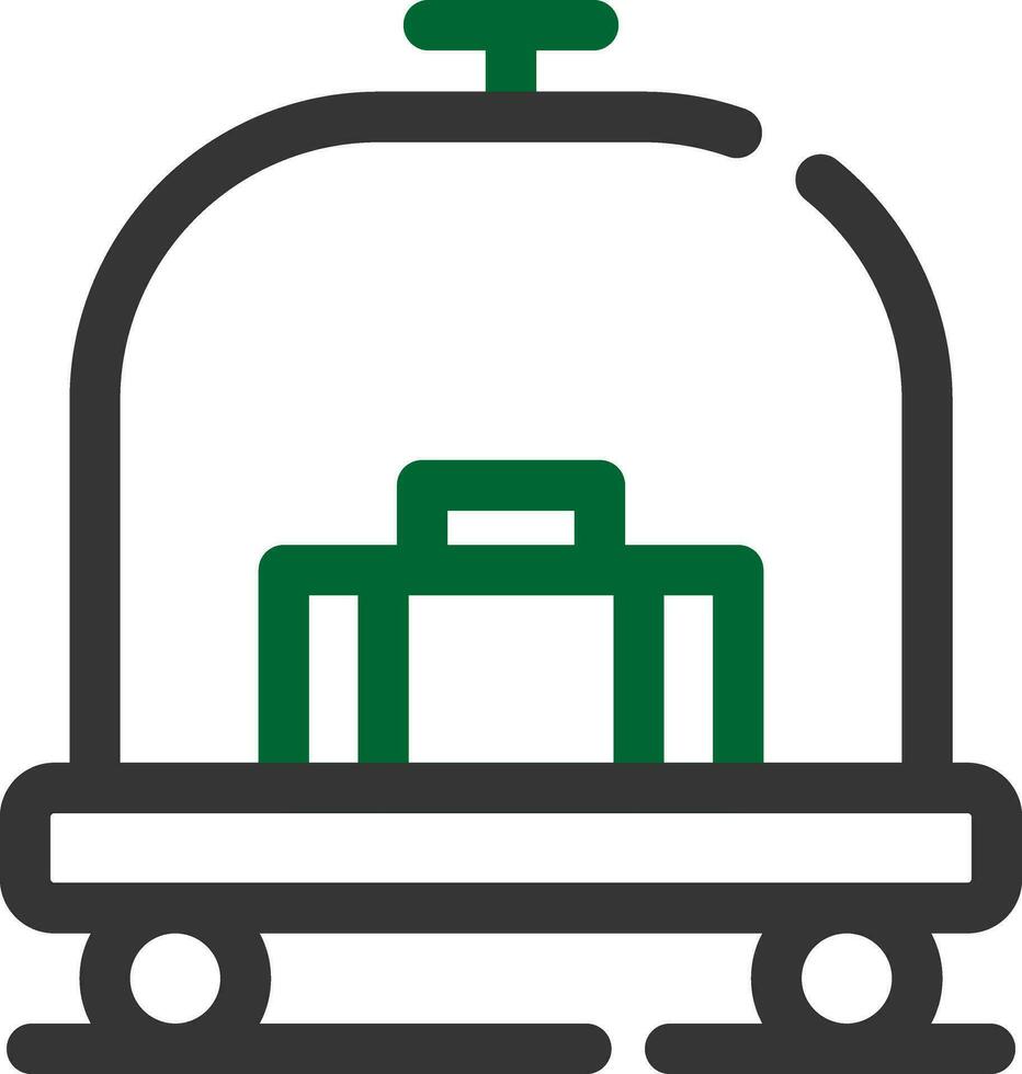 Hotel Trolley Creative Icon Design vector