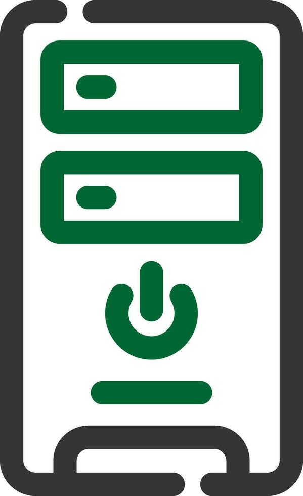 Pc Tower Creative Icon Design vector