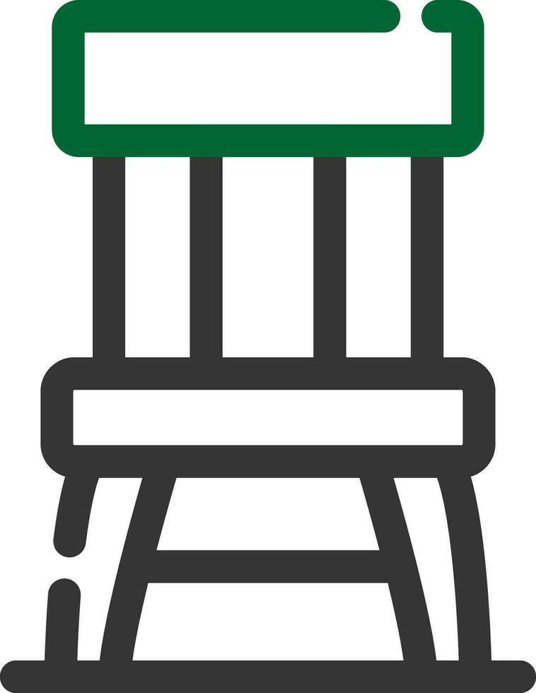 Wooden Chair Creative Icon Design vector
