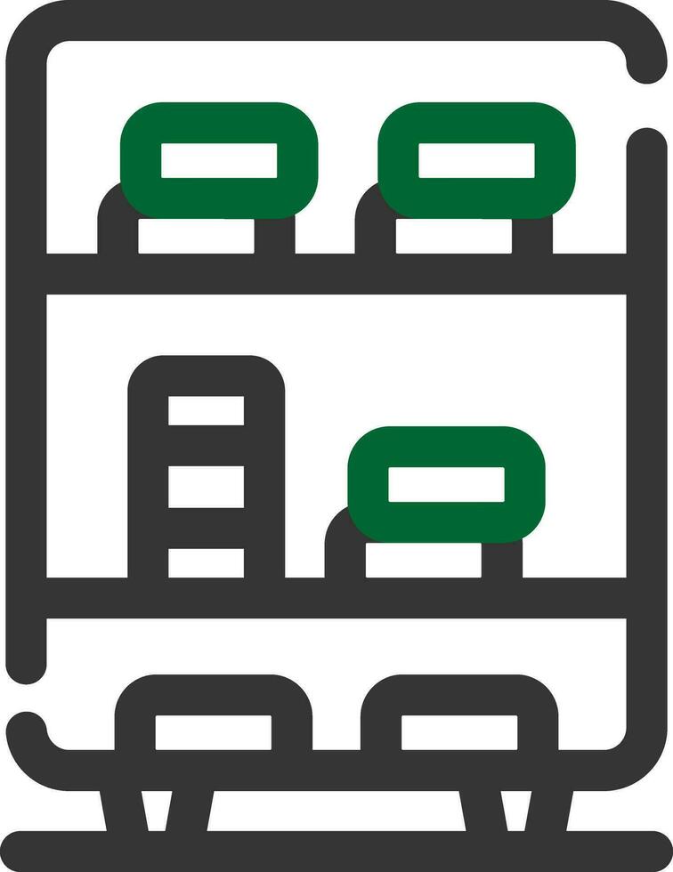 Bookshelf Creative Icon Design vector