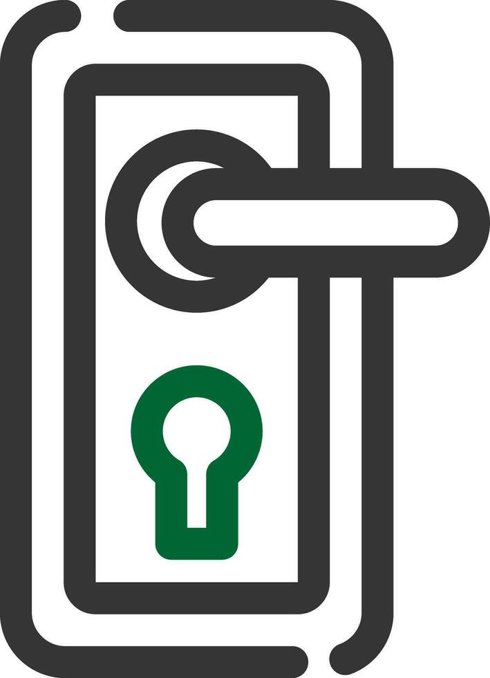 diseño de icono creativo de cerradura de puerta vector