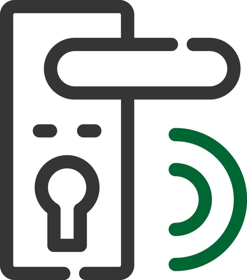 Door Lock Creative Icon Design vector