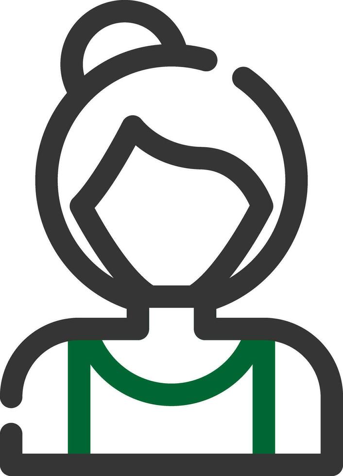 Old Woman Creative Icon Design vector