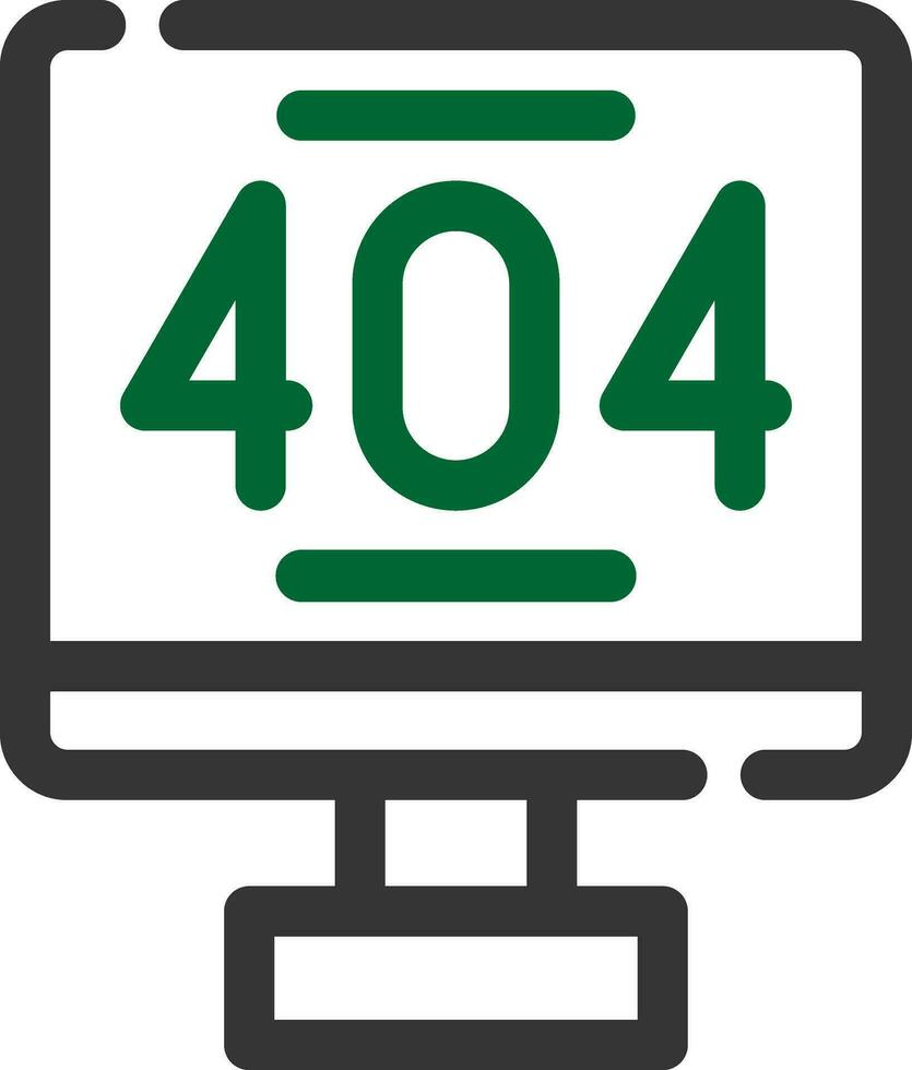 Error 404 Creative Icon Design vector