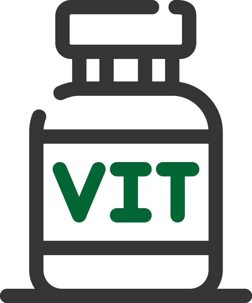 diseño de icono creativo de vitaminas vector