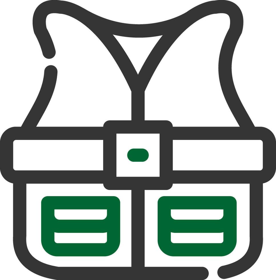 Fishing Vest Creative Icon Design vector