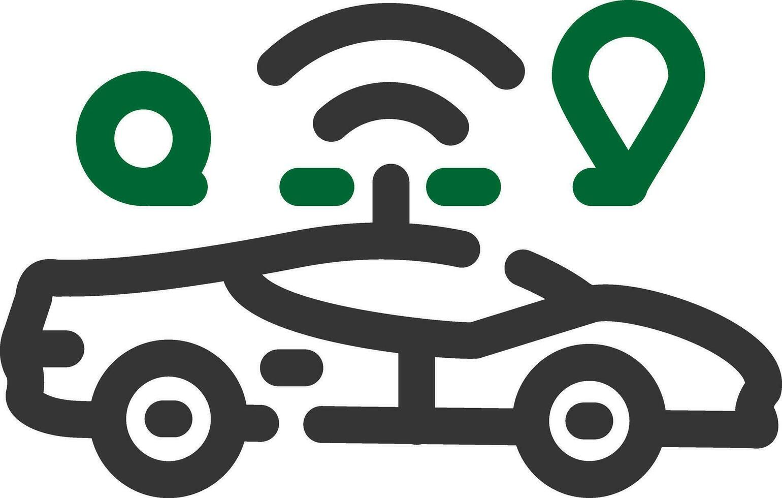 Self Driving Creative Icon Design vector