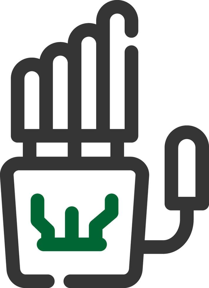 Robot Hand Creative Icon Design vector