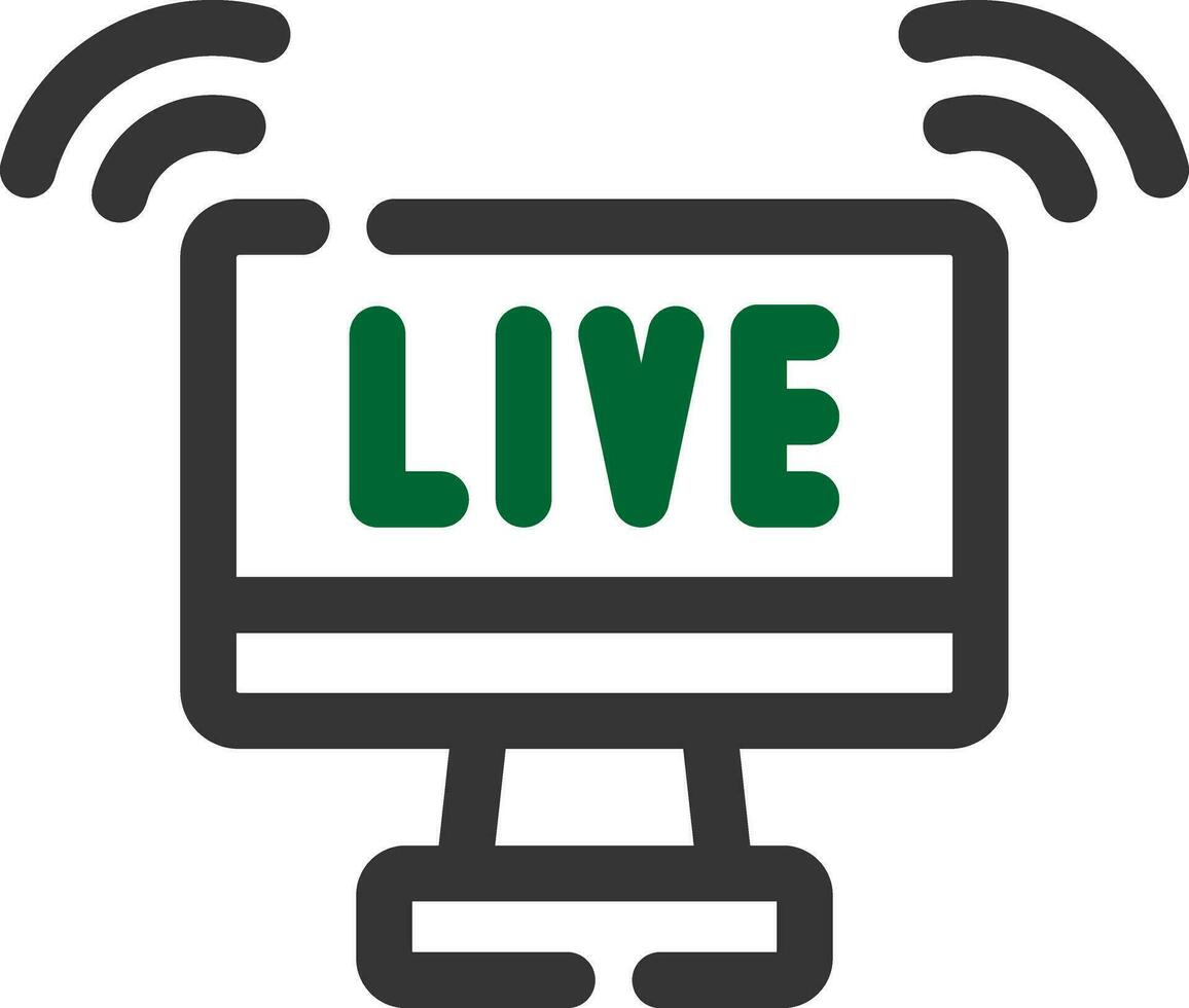 Live Streaming Creative Icon Design vector