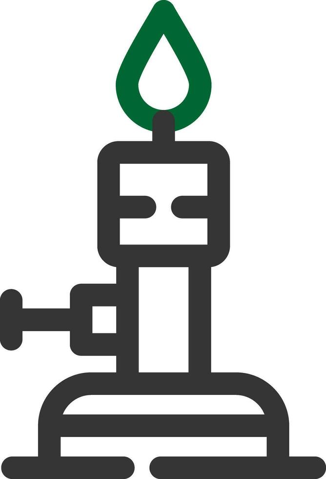 Bunsen Burner Creative Icon Design vector