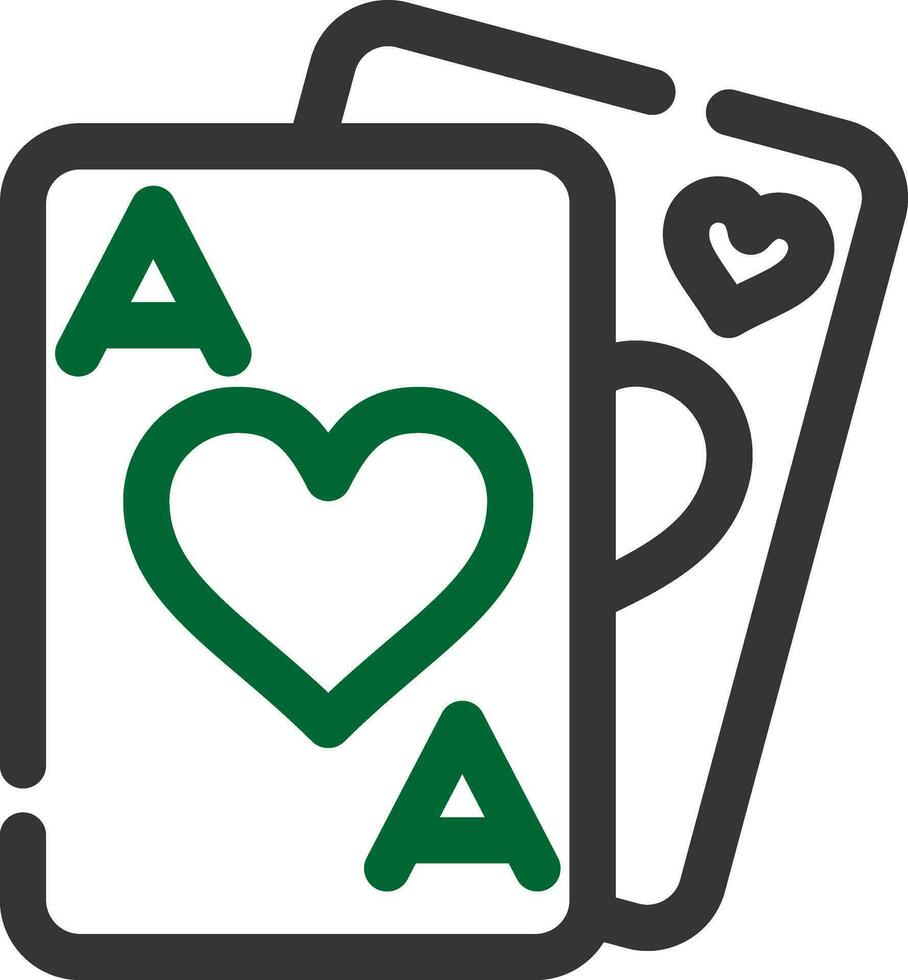 Playing Cards Creative Icon Design vector