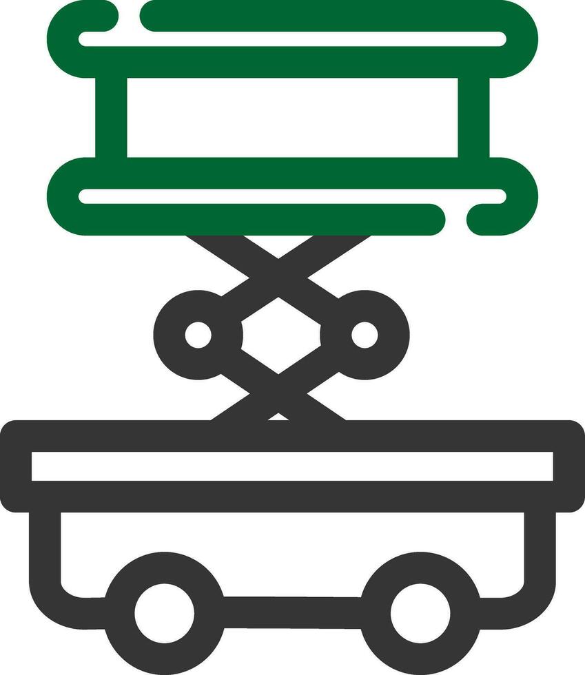 Scissor Lift Creative Icon Design vector
