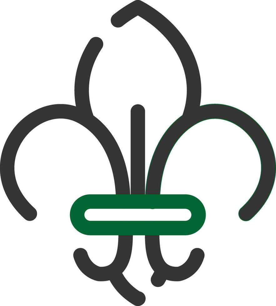 Fleur De Lis Creative Icon Design vector