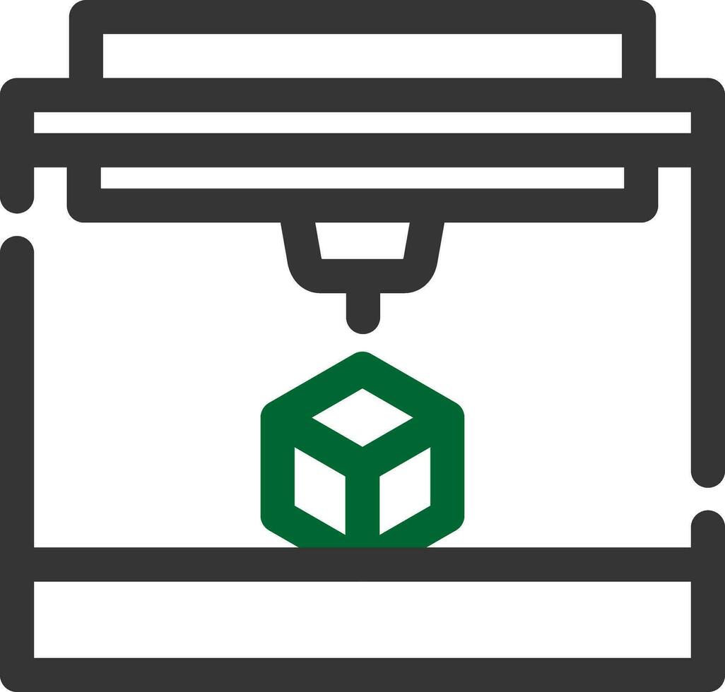 3D Printing Creative Icon Design vector