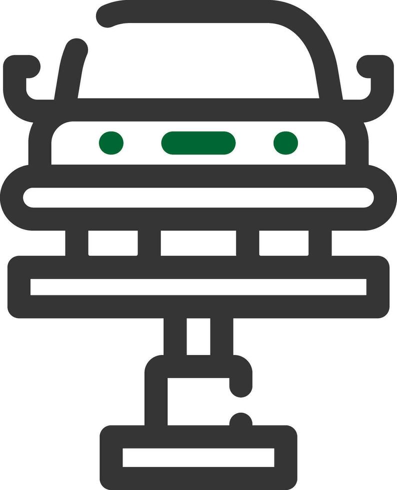 Car Lifter Creative Icon Design vector
