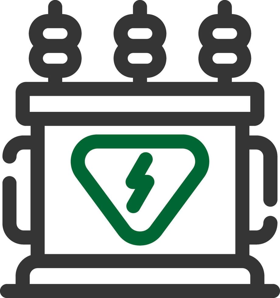 Power Transformer Creative Icon Design vector