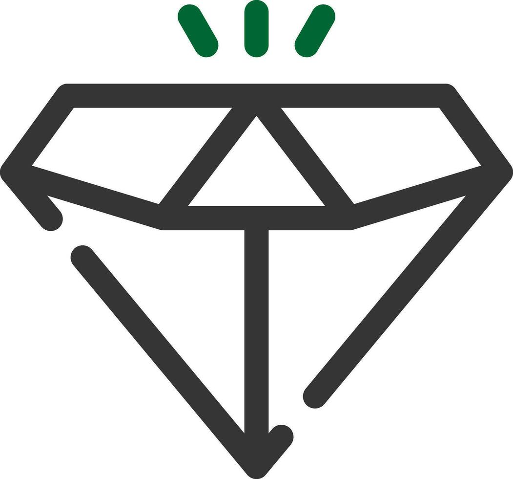 diseño de icono creativo de diamante vector