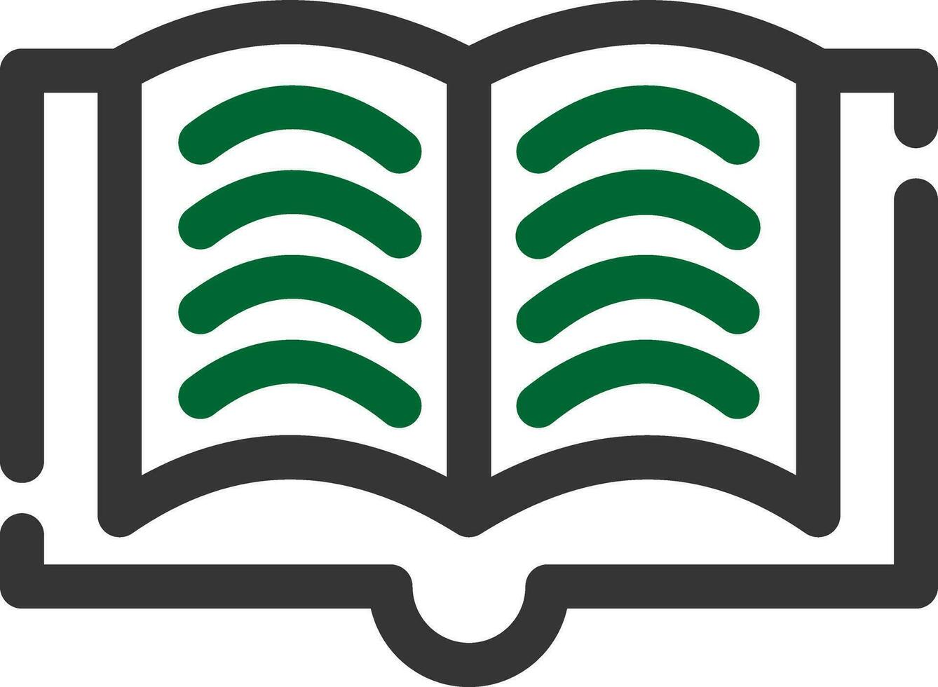 diseño de icono creativo de libro abierto vector