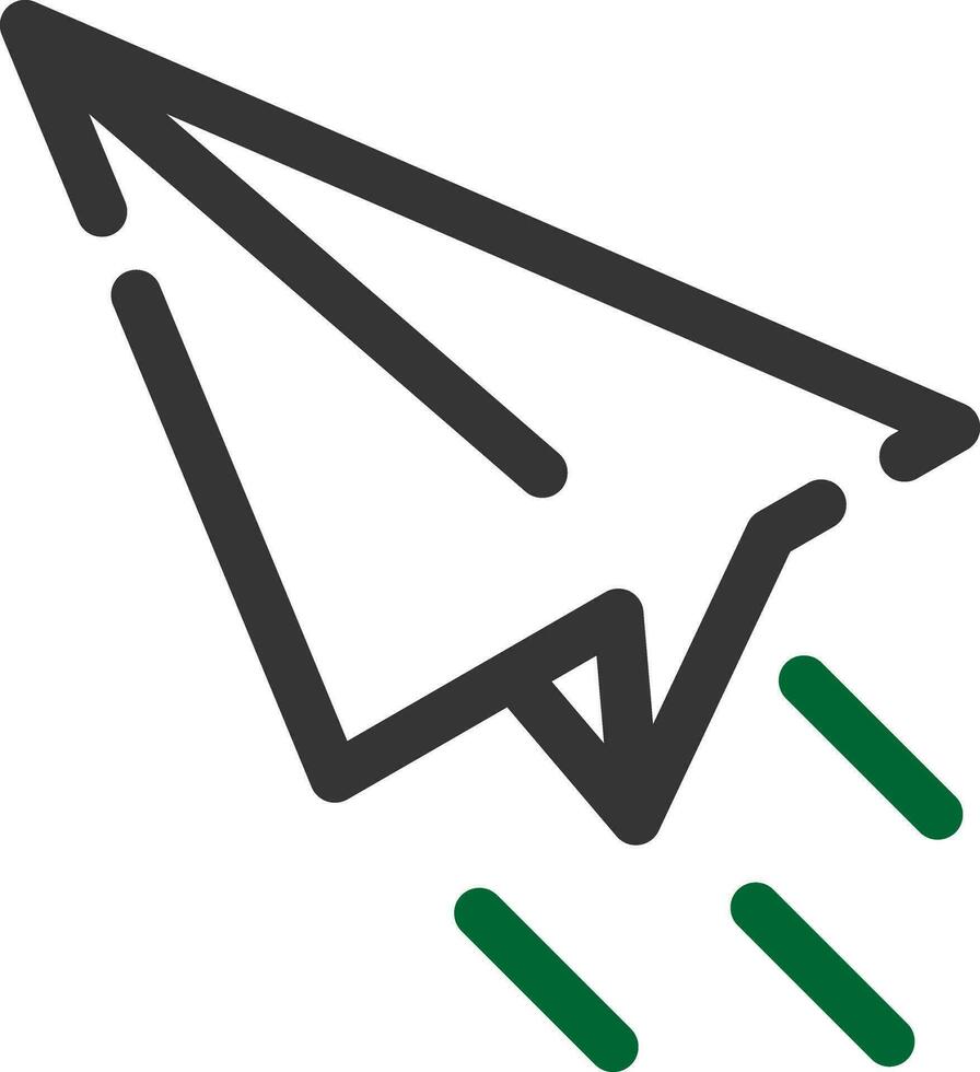 Paper Plane Creative Icon Design vector