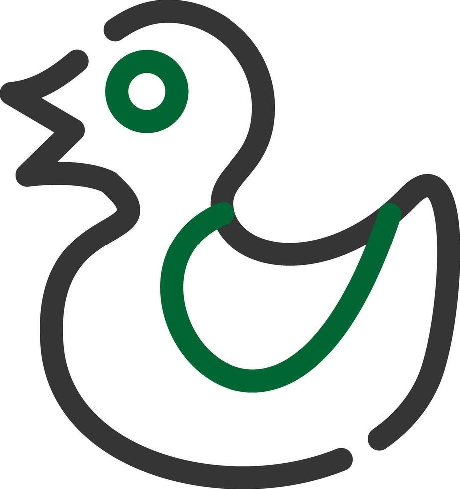 Rubber Duck Creative Icon Design vector