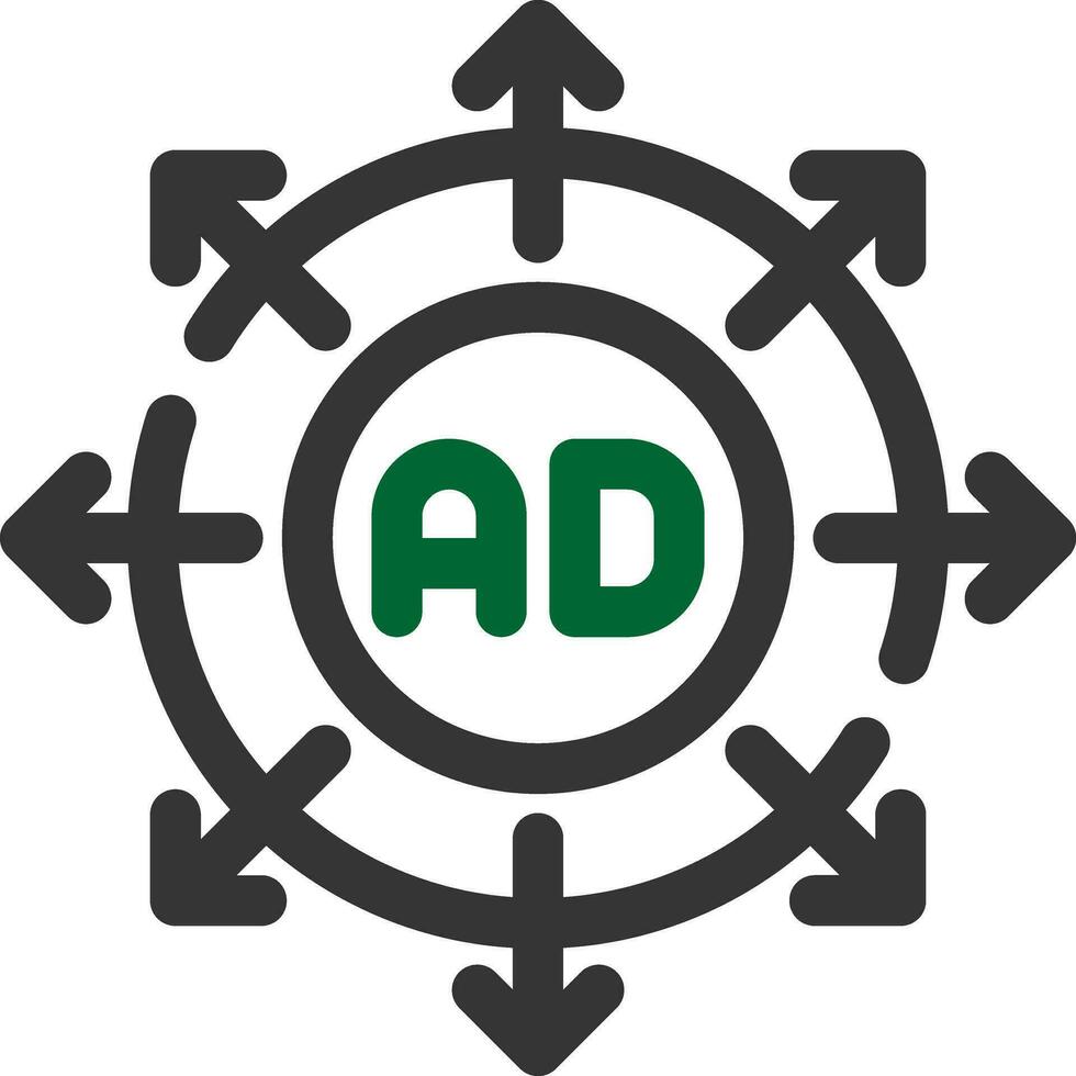 Advertising Submission Creative Icon Design vector