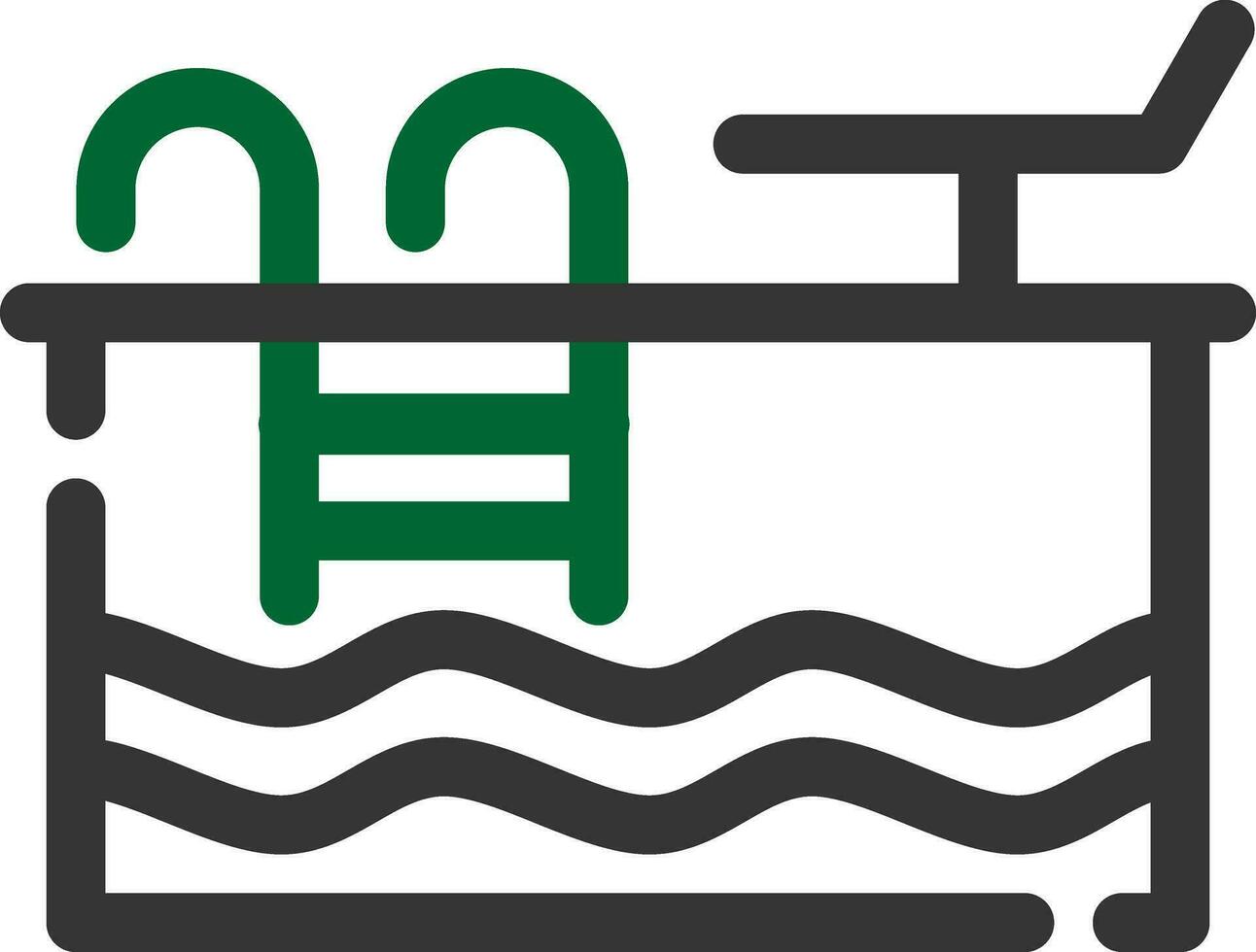 Swimming Pool Creative Icon Design vector