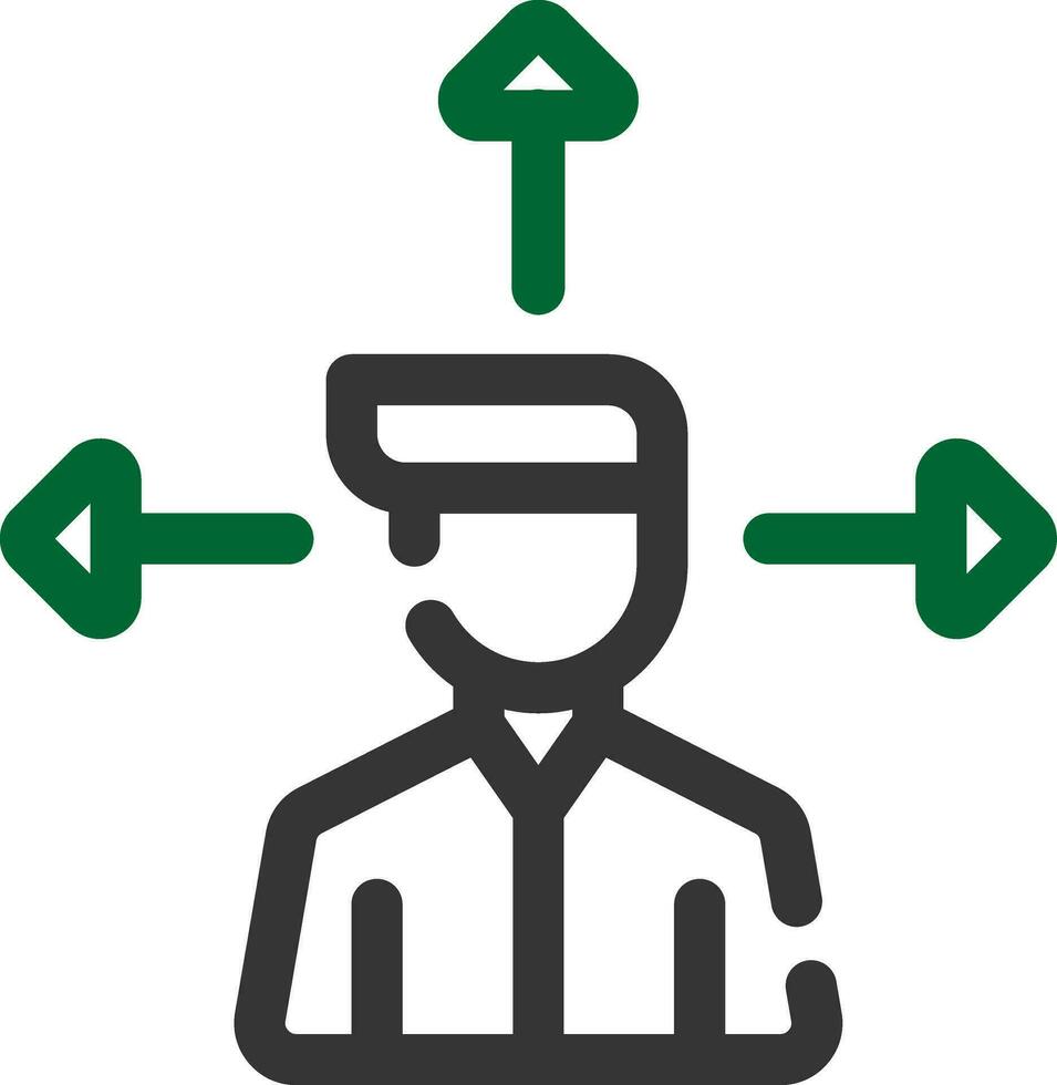 Outsource Management Creative Icon Design vector