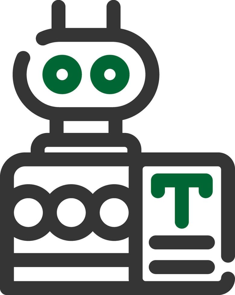 Bots Copywriting Creative Icon Design vector