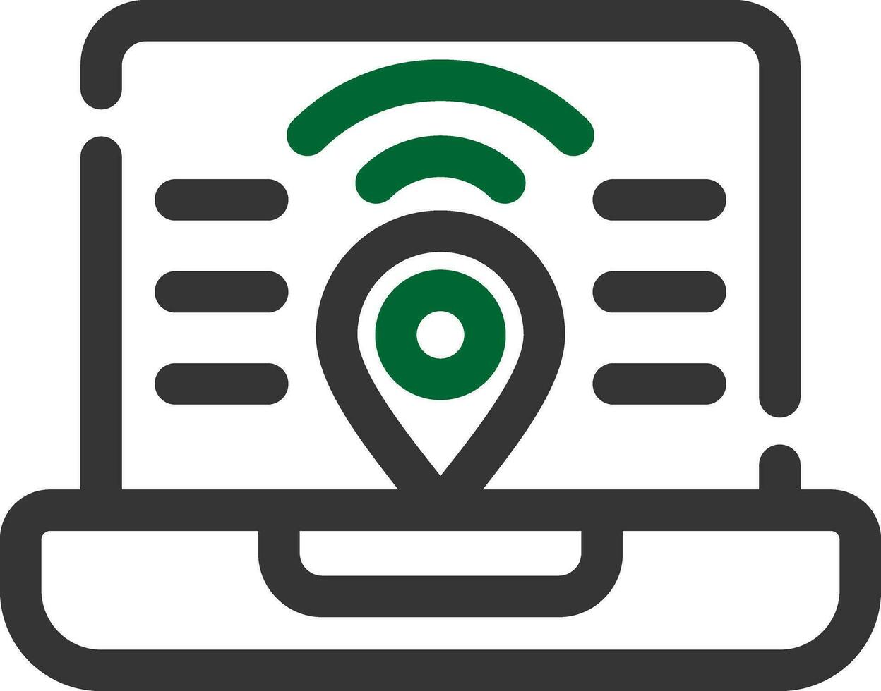 Digital Nomad Hub Creative Icon Design vector