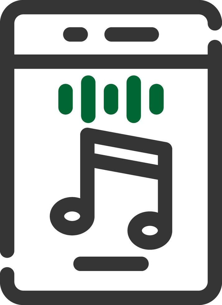 Vertical Rhythm Creative Icon Design vector