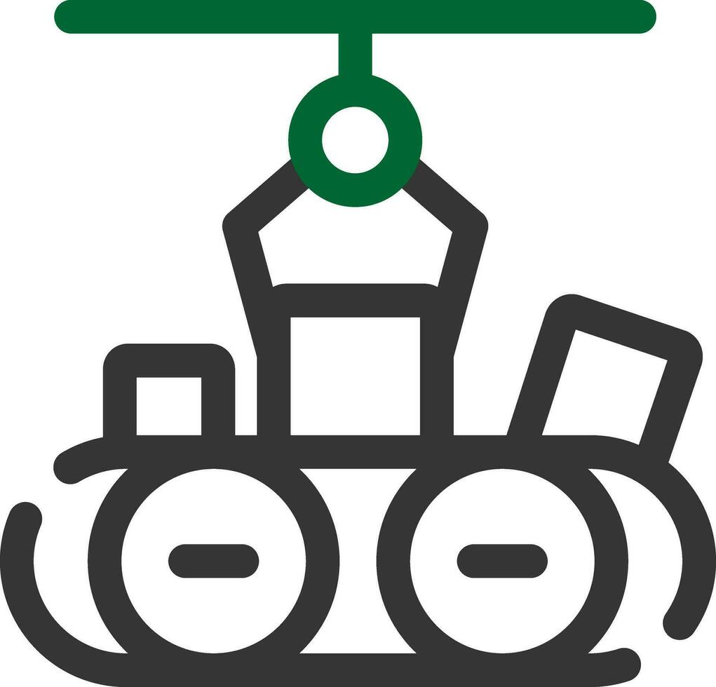 Conveyor Robot Creative Icon Design vector