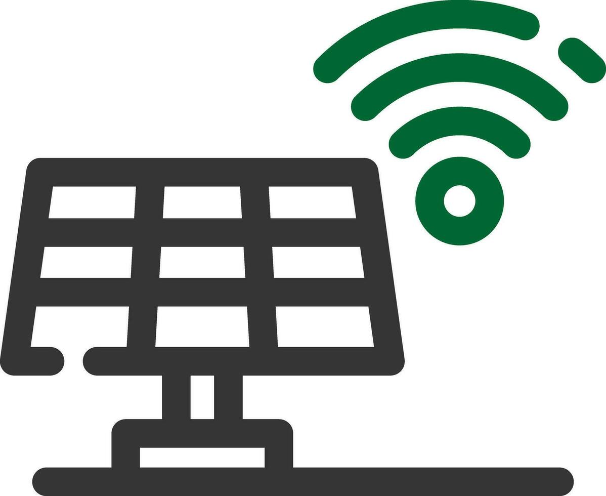 Solar Panel Creative Icon Design vector