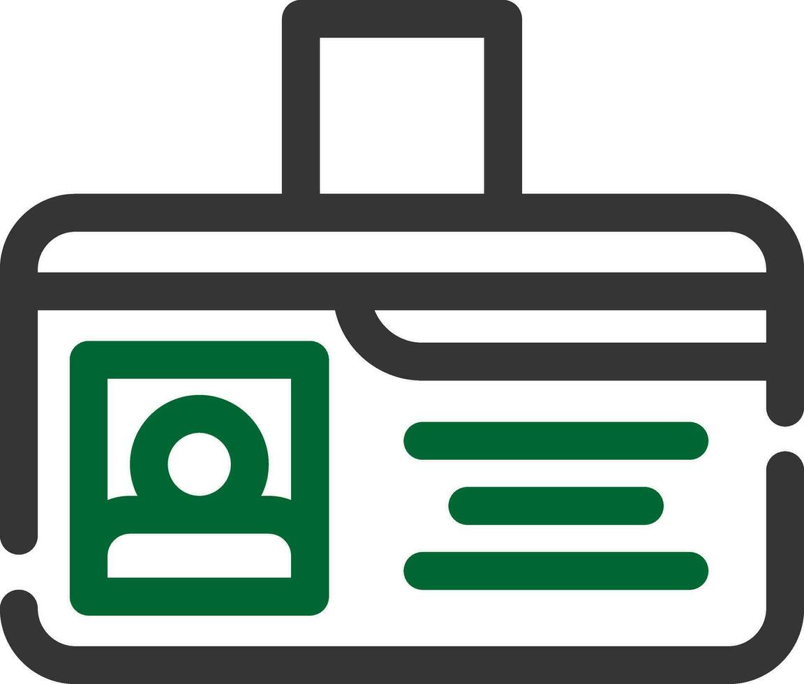 Identification Card Creative Icon Design vector