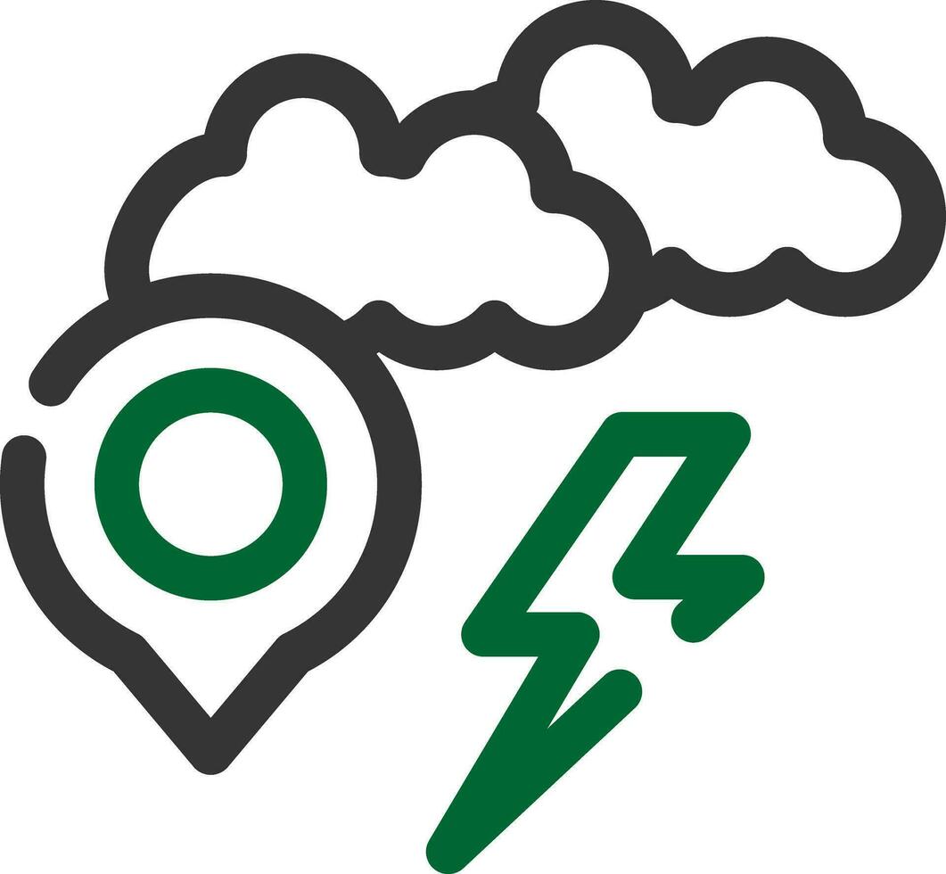 Storm Location Creative Icon Design vector