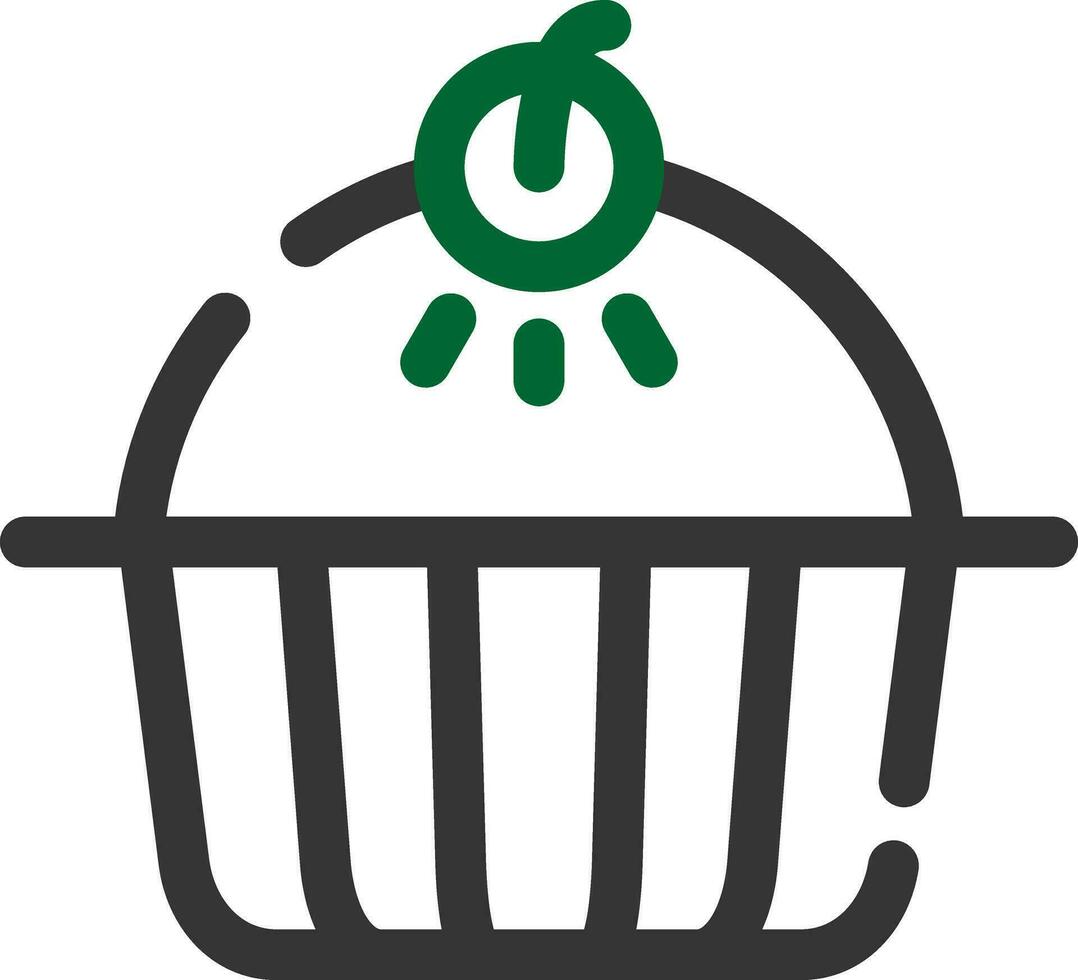 diseño de icono creativo de pastel de manzana vector